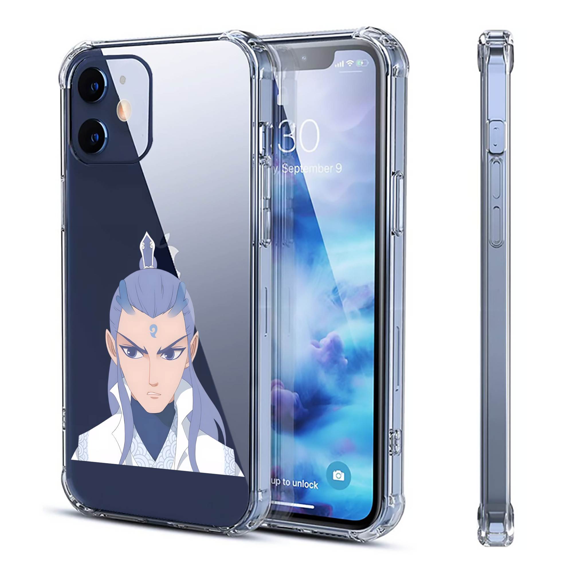 （画像用） Ne Zha 2 ナタ 魔童の大暴れ 【iPhone 12シリーズ対応】透明スマホケース（クリアソフトケース）